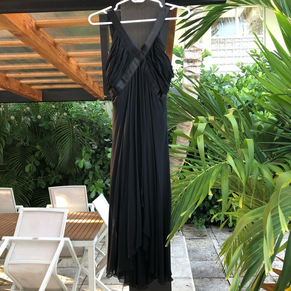 Chanel couture black dress